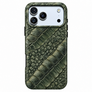 Forest Scale | Green Crocodile Texture Phone Case — view 1