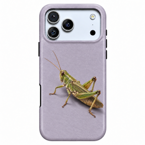 Lavender Leap | Green Grasshopper Phone Case — view 1