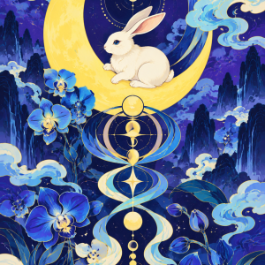 Moon Rabbit Talisman Phone Case — view 1