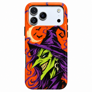 Moonlit Hex | Retro Witch Phone Case — view 1
