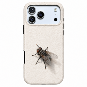 Paper Fly | Minimal Housefly Phone Case — view 1