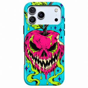 Toxic Harvest | Dripping Skull Pumpkin Phone Case — view 1