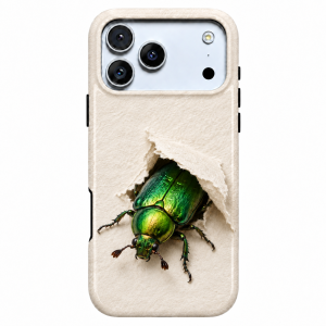 Verdant Escape | Green Beetle Phone Case — view 1
